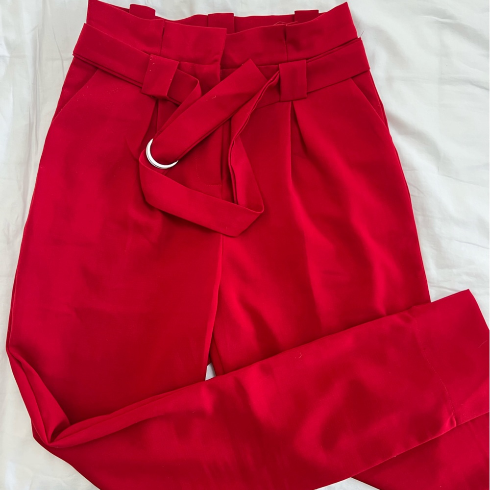 NOT FOR SALE - Red high waisted pants - Picture 5 of 6